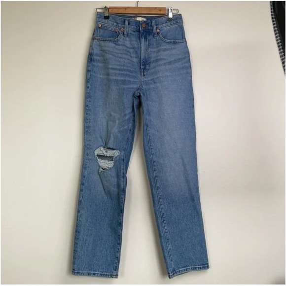 Madewell‎ The Perfect Vintage Straight Jean in Reinhart Wash Size 26 - Picture 3 of 8